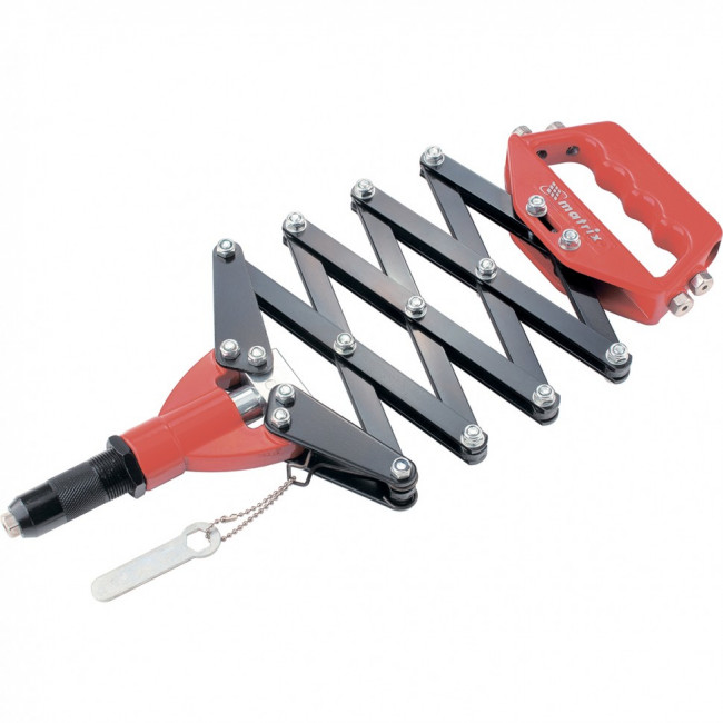 Заклепочник, 800 мм, "Гармошка", усиленный, заклепки 2,4-3,2-4,0-4,8 мм Matrix, ( 405505 ) Заклепочник, 800 мм, "Гармошка", усиленный, заклепки 2,4-3,2-4,0-4,8 мм Matrix, ( 405505 )