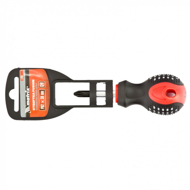 Отвертка Fusion, PH2 х 38 мм, CrV, трехкомпонентная рукоятка "Anti slip" Matrix, ( 11431 ) Отвертка Fusion, PH2 х 38 мм, CrV, трехкомпонентная рукоятка "Anti slip" Matrix, ( 11431 )