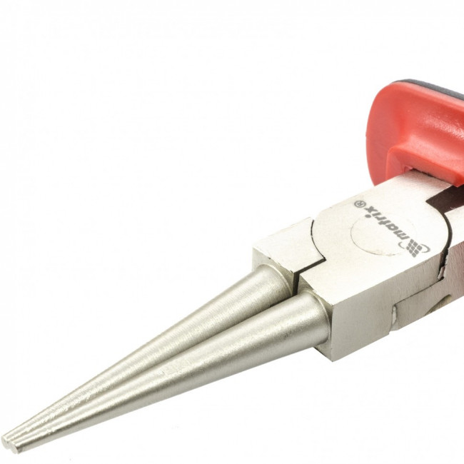 Круглогубцы Nickel, 160 мм, никелированные, двухкомпонентные рукоятки Matrix, ( 17355 ) Круглогубцы Nickel, 160 мм, никелированные, двухкомпонентные рукоятки Matrix, ( 17355 )