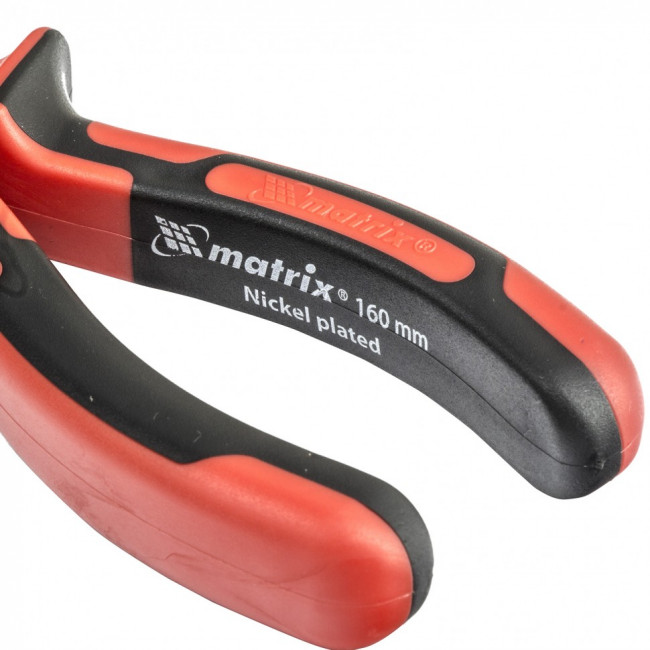 Круглогубцы Nickel, 160 мм, никелированные, двухкомпонентные рукоятки Matrix, ( 17355 ) Круглогубцы Nickel, 160 мм, никелированные, двухкомпонентные рукоятки Matrix, ( 17355 )