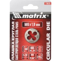 Плашка М10 х 1,5 мм, Р6М5 Matrix, ( 77092 )