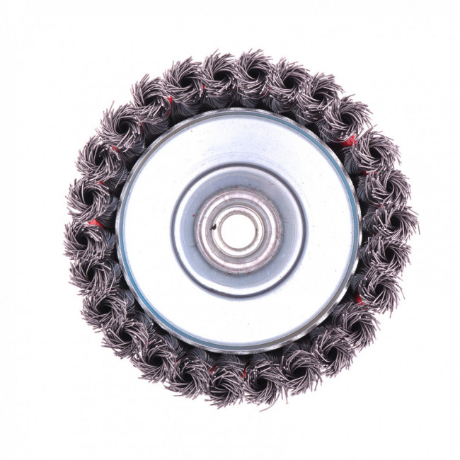 Щетка для УШМ, 125 мм, М14, "чашка", крученая проволока 0,5 мм Matrix, ( 74627 ) Щетка для УШМ, 125 мм, М14, "чашка", крученая проволока 0,5 мм Matrix, ( 74627 )