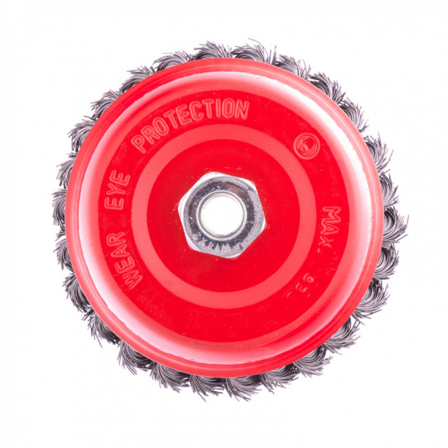 Щетка для УШМ, 125 мм, М14, "чашка", крученая проволока 0,5 мм Matrix, ( 74627 ) Щетка для УШМ, 125 мм, М14, "чашка", крученая проволока 0,5 мм Matrix, ( 74627 )