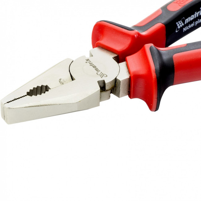 Плоскогубцы Nickel, 160 мм, никелированные, двухкомпонентные рукоятки Matrix, ( 16902 ) Плоскогубцы Nickel, 160 мм, никелированные, двухкомпонентные рукоятки Matrix, ( 16902 )