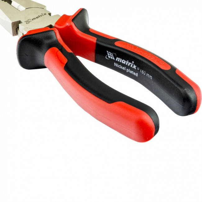Плоскогубцы Nickel, 160 мм, никелированные, двухкомпонентные рукоятки Matrix, ( 16902 ) Плоскогубцы Nickel, 160 мм, никелированные, двухкомпонентные рукоятки Matrix, ( 16902 )