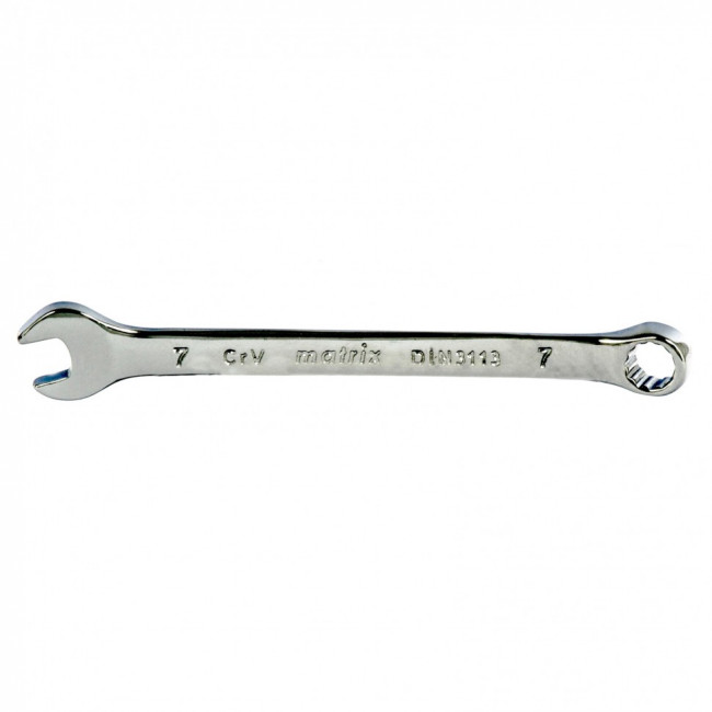 Ключ комбинированный, 7 мм, CrV, полированный хром Matrix, ( 15151 ) Ключ комбинированный, 7 мм, CrV, полированный хром Matrix, ( 15151 )