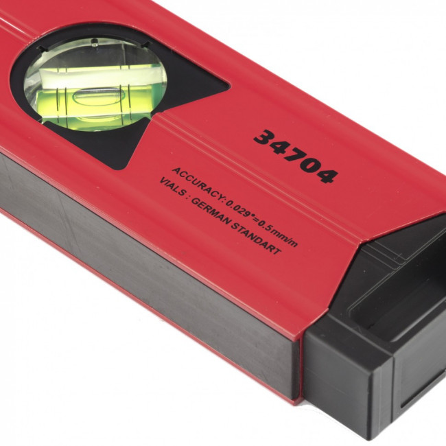 Уровень алюминиевый магнитный, 400 мм, фрезерованный, 3 глазка (1 зеркальный), усиленный Matrix, ( 34704 ) Уровень алюминиевый магнитный, 400 мм, фрезерованный, 3 глазка (1 зеркальный), усиленный Matrix, ( 34704 )