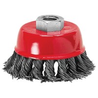 Щетка для УШМ, 150 мм, М14, "чашка", крученая проволока 0,5 мм Matrix, ( 74629 )