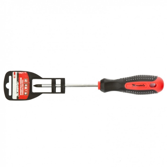 Отвертка Fusion, PH1 х 100 мм, CrV, трехкомпонентная рукоятка "Anti slip" Matrix, ( 11438 ) Отвертка Fusion, PH1 х 100 мм, CrV, трехкомпонентная рукоятка "Anti slip" Matrix, ( 11438 )