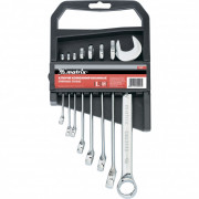 Набор ключей комбинированных, 6-19 мм, 8 шт, CrV, полированный хром Matrix, ( 15422 ) Набор ключей комбинированных, 6-19 мм, 8 шт, CrV, полированный хром Matrix, ( 15422 )