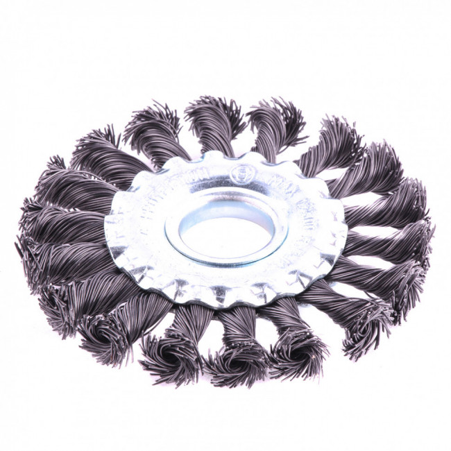 Щетка для УШМ 100 мм, посадка 22,2 мм, плоская, крученая проволока 0,5 мм Matrix, ( 74630 ) Щетка для УШМ 100 мм, посадка 22,2 мм, плоская, крученая проволока 0,5 мм Matrix, ( 74630 )