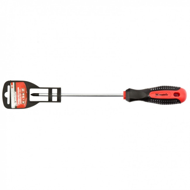 Отвертка Fusion, PH1 х 150 мм, CrV, трехкомпонентная рукоятка "Anti slip" Matrix, ( 11439 ) Отвертка Fusion, PH1 х 150 мм, CrV, трехкомпонентная рукоятка "Anti slip" Matrix, ( 11439 )