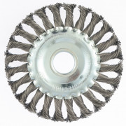 Щетка для УШМ 125 мм, посадка 22,2 мм, плоская, крученая проволока 0,5 мм Matrix, ( 74632 ) Щетка для УШМ 125 мм, посадка 22,2 мм, плоская, крученая проволока 0,5 мм Matrix, ( 74632 )