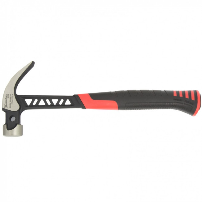 Молоток-гвоздодер, 450 г, цельнокованый, боек с магнитом, двухкомпонентная обрезиненная рукоятка Matrix Pro, ( 10465 ) Молоток-гвоздодер, 450 г, цельнокованый, боек с магнитом, двухкомпонентная обрезиненная рукоятка Matrix Pro, ( 10465 )