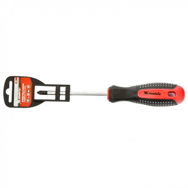 Отвертка Fusion, PH2 х 100 мм, CrV, трехкомпонентная рукоятка "Anti slip" Matrix, ( 11441 ) Отвертка Fusion, PH2 х 100 мм, CrV, трехкомпонентная рукоятка "Anti slip" Matrix, ( 11441 )