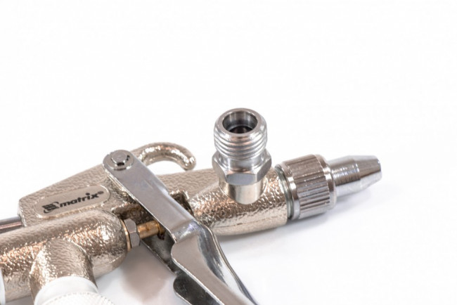 Краскораспылитель пневматический для финишных работ с верхним бачком V 0,1 л, сопло D 0,5 мм Matrix, ( 57318 ) Краскораспылитель пневматический для финишных работ с верхним бачком V 0,1 л, сопло D 0,5 мм Matrix, ( 57318 )