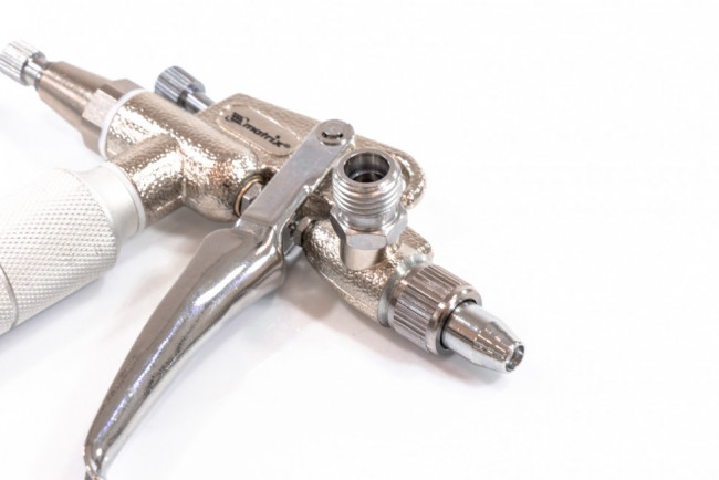 Краскораспылитель пневматический для финишных работ с верхним бачком V 0,1 л, сопло D 0,5 мм Matrix, ( 57318 ) Краскораспылитель пневматический для финишных работ с верхним бачком V 0,1 л, сопло D 0,5 мм Matrix, ( 57318 )