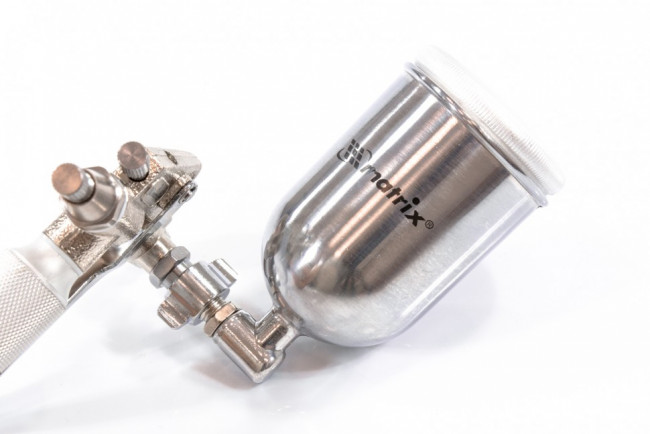 Краскораспылитель пневматический для финишных работ с верхним бачком V 0,1 л, сопло D 0,5 мм Matrix, ( 57318 ) Краскораспылитель пневматический для финишных работ с верхним бачком V 0,1 л, сопло D 0,5 мм Matrix, ( 57318 )