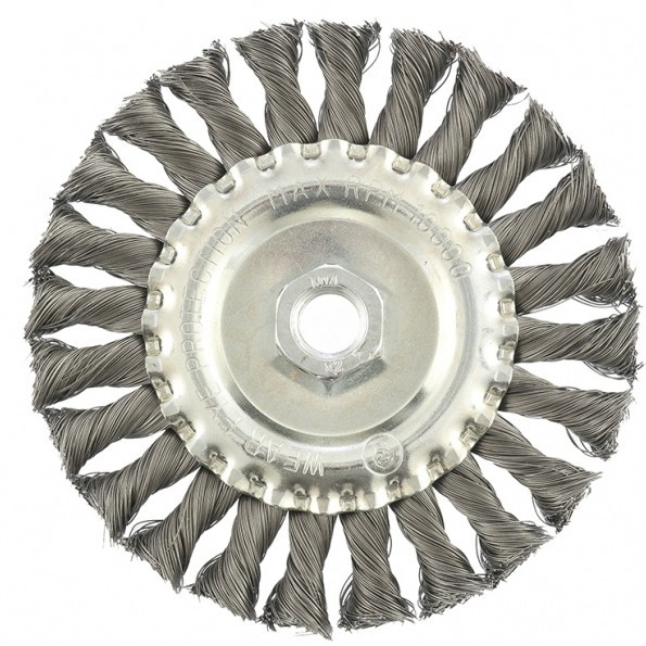 Щетка для УШМ 125 мм, М14, плоская, крученая проволока 0,35 мм Matrix, ( 74633 ) Щетка для УШМ 125 мм, М14, плоская, крученая проволока 0,35 мм Matrix, ( 74633 )