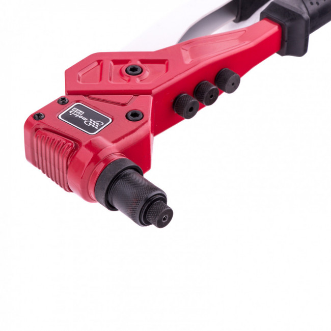 Заклепочник литой, поворотный, 290 мм, 0-360 град, заклепки 2,4-3,2-4,0-4,8 мм, Pro Matrix, ( 40547 ) Заклепочник литой, поворотный, 290 мм, 0-360 град, заклепки 2,4-3,2-4,0-4,8 мм, Pro Matrix, ( 40547 )