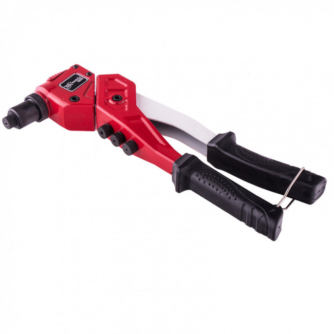 Заклепочник литой, поворотный, 290 мм, 0-360 град, заклепки 2,4-3,2-4,0-4,8 мм, Pro Matrix, ( 40547 ) Заклепочник литой, поворотный, 290 мм, 0-360 град, заклепки 2,4-3,2-4,0-4,8 мм, Pro Matrix, ( 40547 )