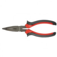 Длинногубцы изогнутые Black Nickel, 200 мм, двухкомпонентные рукоятки Matrix, ( 17462 )