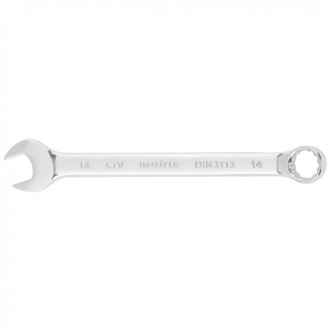 Ключ комбинированный, 14 мм, CrV, полированный хром Matrix, ( 15158 ) Ключ комбинированный, 14 мм, CrV, полированный хром Matrix, ( 15158 )