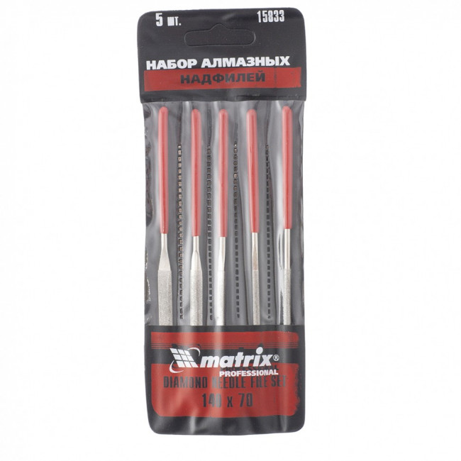 Набор надфилей алмазных, 140 х 70 х 3 мм, 5 шт Matrix Master, ( 15833 ) Набор надфилей алмазных, 140 х 70 х 3 мм, 5 шт Matrix Master, ( 15833 )