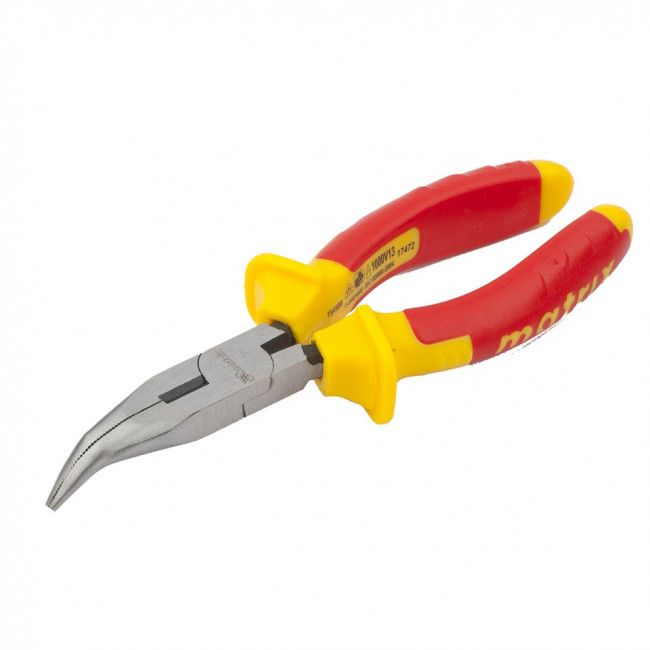 Длинногубцы изогнутые Insulated, 160 мм, двухкомпонентные рукоятки Matrix Professional, ( 17472 ) Длинногубцы изогнутые Insulated, 160 мм, двухкомпонентные рукоятки Matrix Professional, ( 17472 )