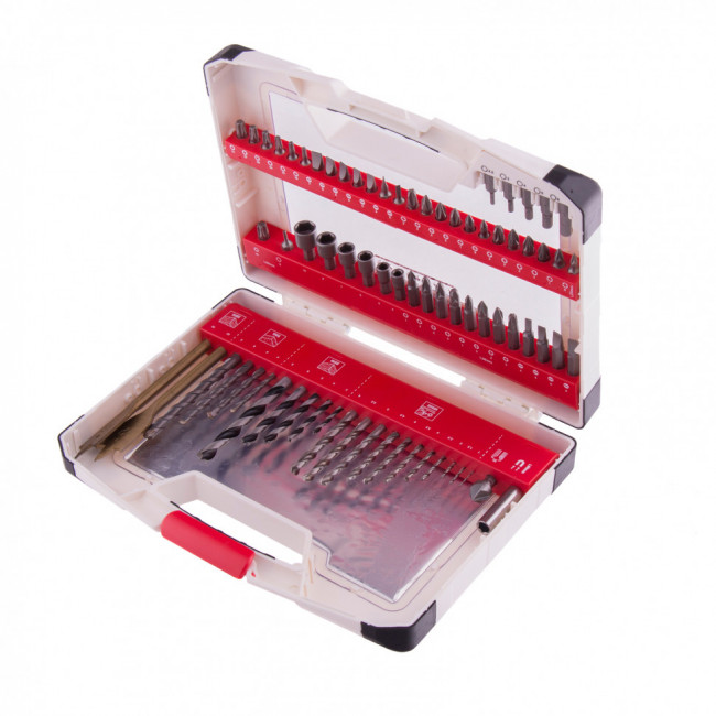 Набор сверл комбинированный, сверла по металлу 1-6 мм, бетону 4-8 мм, дереву 3-8 мм, перки, биты 44 шт, адаптер, головки 6 шт, 75 предметов Pro Matrix, ( 725675 ) Набор сверл комбинированный, сверла по металлу 1-6 мм, бетону 4-8 мм, дереву 3-8 мм, перки, биты 44 шт, адаптер, головки 6 шт, 75 предметов Pro Matrix, ( 725675 )