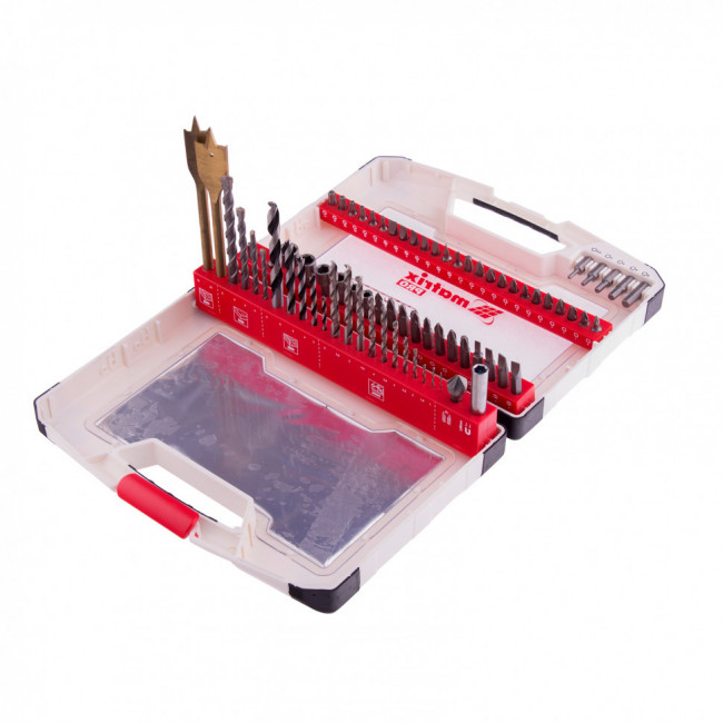 Набор сверл комбинированный, сверла по металлу 1-6 мм, бетону 4-8 мм, дереву 3-8 мм, перки, биты 44 шт, адаптер, головки 6 шт, 75 предметов Pro Matrix, ( 725675 ) Набор сверл комбинированный, сверла по металлу 1-6 мм, бетону 4-8 мм, дереву 3-8 мм, перки, биты 44 шт, адаптер, головки 6 шт, 75 предметов Pro Matrix, ( 725675 )