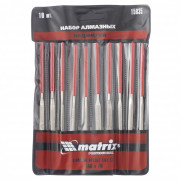 Набор надфилей алмазных 140 х 70 х 3 мм, 10 шт Matrix Master, ( 15835 ) Набор надфилей алмазных 140 х 70 х 3 мм, 10 шт Matrix Master, ( 15835 )