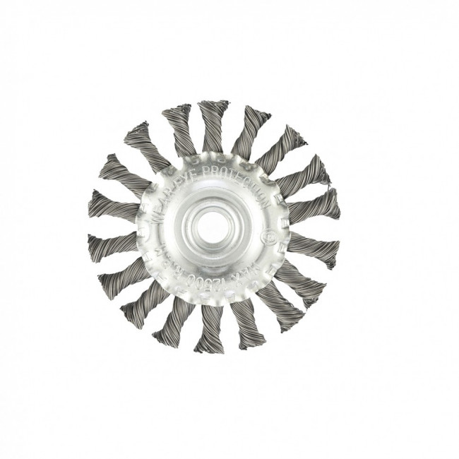 Щетка для УШМ 100 мм, М14, плоская, крученая проволока 0,5 мм Matrix, ( 74639 ) Щетка для УШМ 100 мм, М14, плоская, крученая проволока 0,5 мм Matrix, ( 74639 )