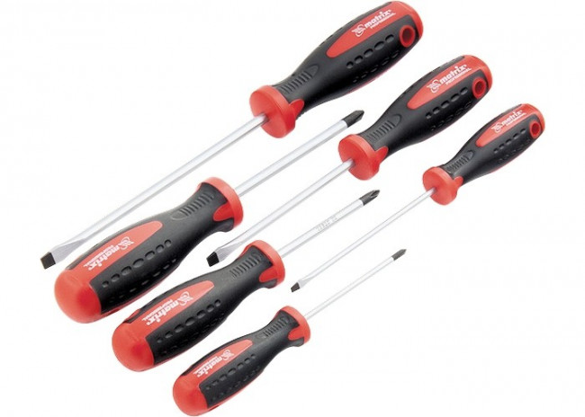 Набор отверток, сталь S2, двухкомпонентные рукоятки, 6 шт Matrix Professional, ( 13303 ) Набор отверток, сталь S2, двухкомпонентные рукоятки, 6 шт Matrix Professional, ( 13303 )