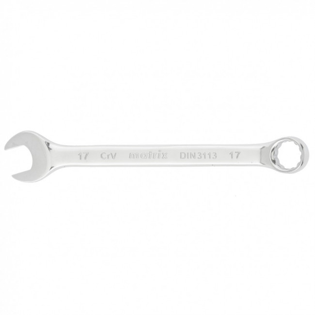 Ключ комбинированный, 17 мм, CrV, полированный хром Matrix, ( 15161 ) Ключ комбинированный, 17 мм, CrV, полированный хром Matrix, ( 15161 )