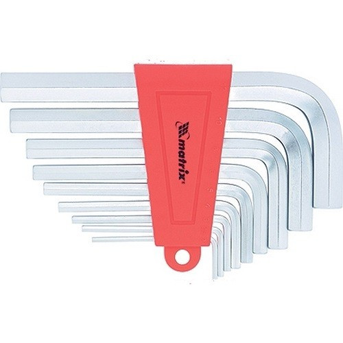 Набор ключей имбусовых HEX, 2-12 мм, CrV, 9 шт, удлиненные с сатинированным покрытием Matrix, ( 12301 ) Набор ключей имбусовых HEX, 2-12 мм, CrV, 9 шт, удлиненные с сатинированным покрытием Matrix, ( 12301 )