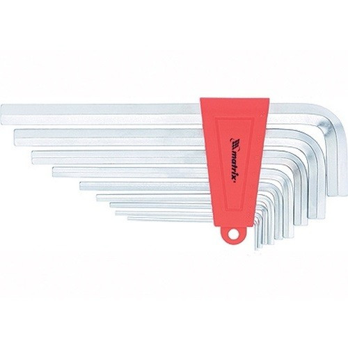 Набор ключей имбусовых HEX, 2-12 мм, CrV, 9 шт, короткие с сатинированным покрытием Matrix, ( 12302 ) Набор ключей имбусовых HEX, 2-12 мм, CrV, 9 шт, короткие с сатинированным покрытием Matrix, ( 12302 )