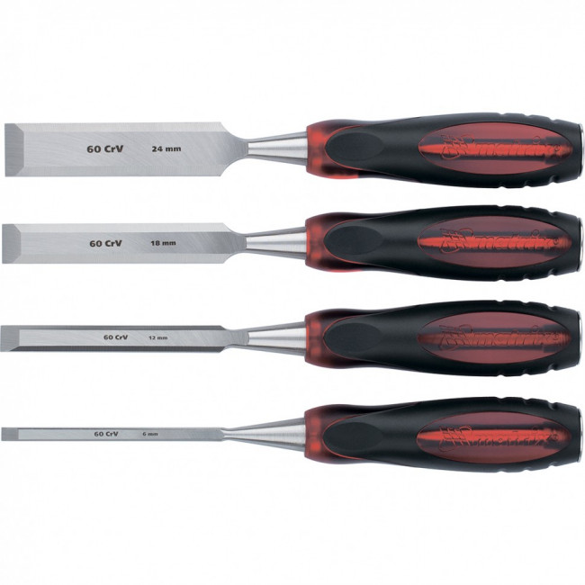 Набор долот-стамесок плоских "Тигровый глаз", 4 шт, 6-12-18-24 мм Matrix, ( 24432 ) Набор долот-стамесок плоских "Тигровый глаз", 4 шт, 6-12-18-24 мм Matrix, ( 24432 )