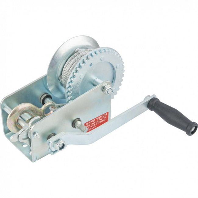 Лебедка шестеренчатая, тяга 0,8 т, тросовая Matrix, ( 522735 ) Лебедка шестеренчатая, тяга 0,8 т, тросовая Matrix, ( 522735 )