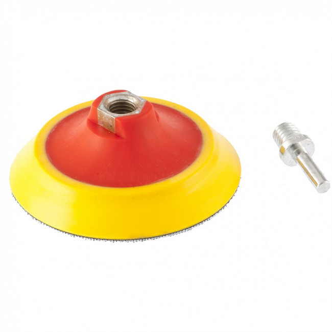 Насадка для дрели и УШМ с липучкой, 115 мм, мягкая Matrix, ( 76211 ) Насадка для дрели и УШМ с липучкой, 115 мм, мягкая Matrix, ( 76211 )