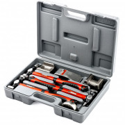 Набор рихтовочный, 3 молотка с фибергласовыми ручками, 4 наковальни, пластиковый бокс Matrix, ( 10845 ) Набор рихтовочный, 3 молотка с фибергласовыми ручками, 4 наковальни, пластиковый бокс Matrix, ( 10845 )