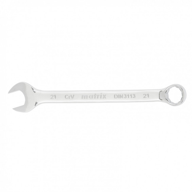 Ключ комбинированный, 21 мм, CrV, полированный хром Matrix, ( 15165 ) Ключ комбинированный, 21 мм, CrV, полированный хром Matrix, ( 15165 )