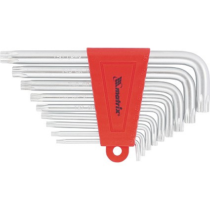 Набор ключей имбусовых TORX, 9 шт, T10-T50, CrV, коротких, с сатинированным покрытием Matrix, ( 12305 ) Набор ключей имбусовых TORX, 9 шт, T10-T50, CrV, коротких, с сатинированным покрытием Matrix, ( 12305 )