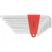 Набор ключей имбусовых TORX, 9 шт, T10-T50, CrV, удлиненных, с сатиновым покрытием Matrix, ( 12306 ) Набор ключей имбусовых TORX, 9 шт, T10-T50, CrV, удлиненных, с сатиновым покрытием Matrix, ( 12306 )