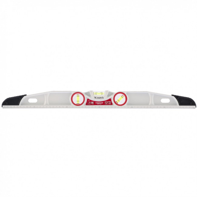 Уровень алюминиевый литой, фрезерованный, 3 глазка, две ударные площадки, 600 мм Matrix, ( 34911 ) Уровень алюминиевый литой, фрезерованный, 3 глазка, две ударные площадки, 600 мм Matrix, ( 34911 )