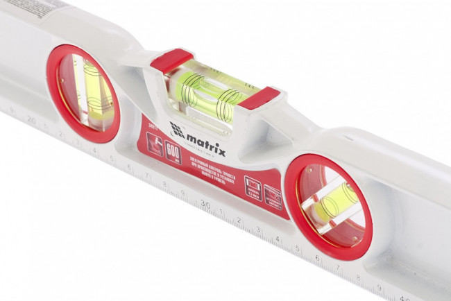 Уровень алюминиевый литой, фрезерованный, 3 глазка, две ударные площадки, 600 мм Matrix, ( 34911 ) Уровень алюминиевый литой, фрезерованный, 3 глазка, две ударные площадки, 600 мм Matrix, ( 34911 )