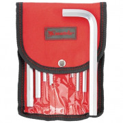 Набор ключей имбусовых HEX, 1,5-12 мм, CrV, 10 шт, короткие, сатин, чехол Matrix, ( 12309 ) Набор ключей имбусовых HEX, 1,5-12 мм, CrV, 10 шт, короткие, сатин, чехол Matrix, ( 12309 )