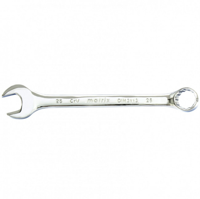 Ключ комбинированный, 25 мм, CrV, полированный хром Matrix, ( 15170 ) Ключ комбинированный, 25 мм, CrV, полированный хром Matrix, ( 15170 )