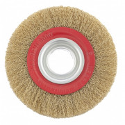 Щетка для точила, 150 мм, посадка 32 мм, плоская, латунированная витая проволока Matrix, ( 74660 ) Щетка для точила, 150 мм, посадка 32 мм, плоская, латунированная витая проволока Matrix, ( 74660 )