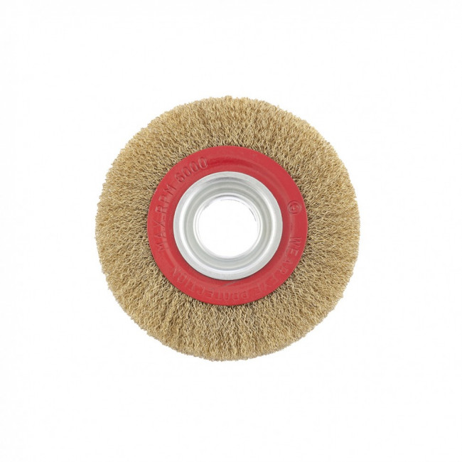 Щетка для точила, 150 мм, посадка 32 мм, плоская, латунированная витая проволока Matrix, ( 74660 ) Щетка для точила, 150 мм, посадка 32 мм, плоская, латунированная витая проволока Matrix, ( 74660 )